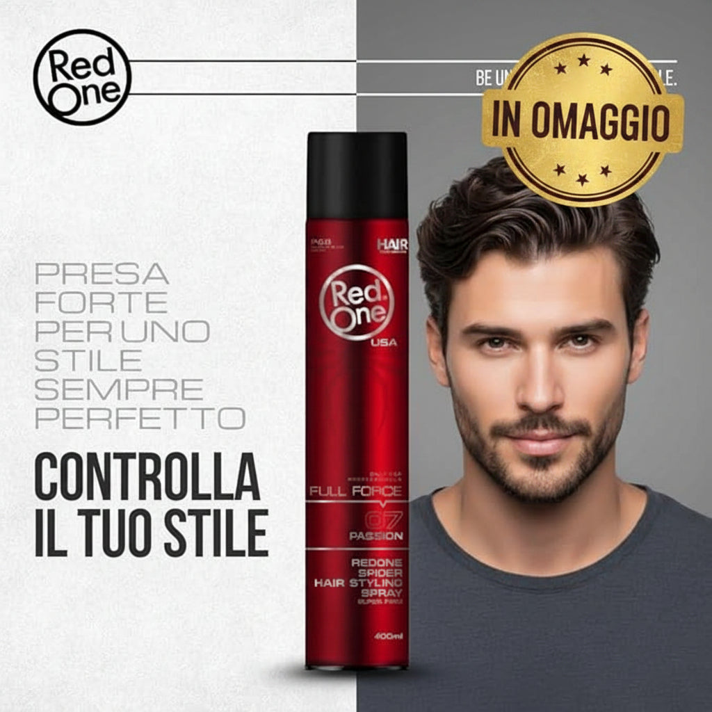RED ONE FULL FORCE KIT x2 spider hair wax + Lacca Full Force Passion IN OMAGGIO