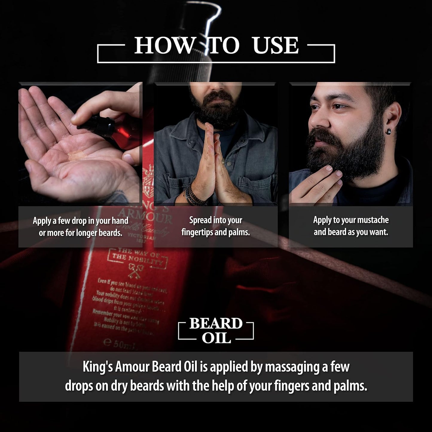 VICTORIAN BEARD OIL- KING'S ARMOUR