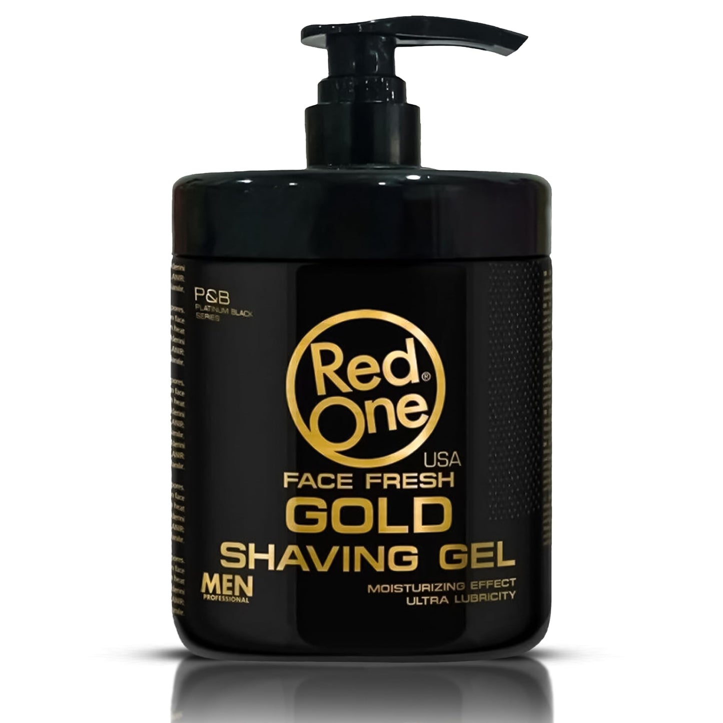 Set Barba Professionale Redone Gold - Gel Rasatura 1000ml + Dopobarba Crema  + Dopobarba Cologne Spray ( Omaggio)