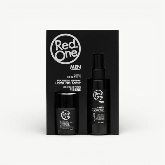 Set fibre di cheratina RedOne nero con spray fissante
