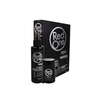 Redone fibra capillare da riempimento capelli diradati Fiber Black/dark brown 12 gr & Fixation Spray 100 ml