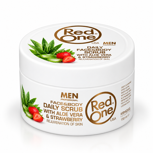 Scrub viso all'aloe e fragola